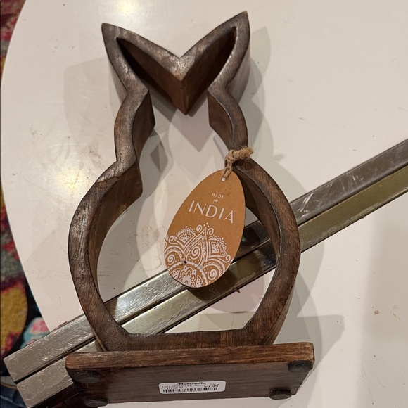 BNWT Wooden Bunny Silhouette Decor - Brown - Picture 3 of 5